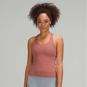 Lululemon Cool Racerback Shorter Length *Nulu Spiced Chai Size 12